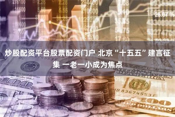 炒股配资平台股票配资门户 北京“十五五”建言征集 一老一小成为焦点